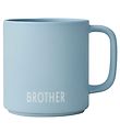 Design Letters Becher - Geschwister - Favorit - Blau m. Bruder