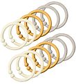 Bibs/Aufhängungsringe - Bee 12er-Pack - Ivory/Honey/Sand