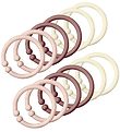 Bibs Upphngningsringar/Loops - 12-pack - Blush/Woodchuck/Ivory