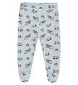 Hust and Claire Leggings w. Footies - Lani - Blue Print