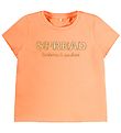 Name It T-shirt - NmfFami - Cantaloupe w. Text