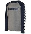 Hummel Bluse - hmlBoys - Navy/Graumeliert meliert