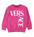 Versace Sweatshirt - Logo - Fuchsia/White