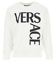 Versace Sweatshirt - Logo - Wei/Schwarz