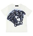 Versace T-Shirt - Medusa - Wit/Blauw