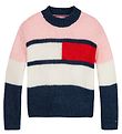 Tommy Hilfiger Blouse - Knitted - Flag - Delicate Pink/Twilight