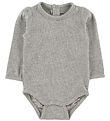 Mini A Ture X-Mas Bodysuit l/s - Maxie - Light Grey Melange