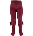 Condor Tights w. Velvet Bow - Bordeaux