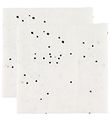 Done By Deer Muslin Cloth - 70x70 - 2-Pack - White Dreamy Dots