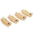 BRIO World Rails courbes - 4 Parties - Carte - Bois 33337