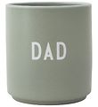 Design Letters Mugg - Favourite Cups - Love Dad - Dammgrön