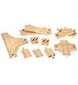 Voie ferrée BRIO World - 11 Parties - Bois 33307