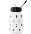 Design Letters Thermo Bottle w. Straw - 330 ml - White