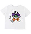 Stella McCartney Kids T-Shirt - Wit m. Vis/Patches
