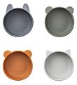 Liewood Bowls - 4-Pack - Silicone - Blue/Green/Grey/Orange