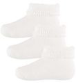 Melton Socken - 3er-Pack - Wei