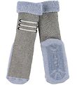 Melton Socks - Non-Slip - Grey/Blue