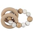Tiny Tot Rattle Teether - Lightbrown Marble