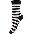 Melton Socks - Black/White Striped