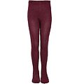 Melton Tights - Bordeaux/Glitter