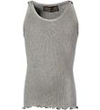 Rosemunde Tanktop w. Elasticband - Grey Melange