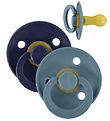 BIBS Colour Pacifiers - Size 2 - 2-Pack - Round - Deep Space/Pet