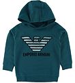 Emporio Armani Kapuzenpullover - Grün m. Logo