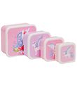 A Little Lovely Company Lunch Box Set - 4 Parts - Unicorn