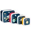 A Little Lovely Company Lunchbox Set - 4 Parts - Space