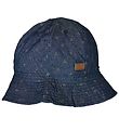 Melton Summer Hat - UV30 - Blue Denim w. Flowers
