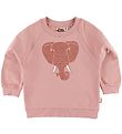 DYR-Cph Sweatshirt - ANIMAL Bellow - Rose Glow w. Elephant/Glitt