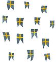 That's Mine Muurstickers - 14 stk - Zweeds Flag