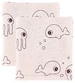 Done By Deer Muslin Cloth - 70x70 - 2-pack - Sea Friends - Powde