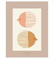 Vissevasse Poster - 50x70 - Bird Eend Fish