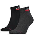 Levis Ankle Socks - 2-pack - Mid Cut - Black/Grey