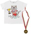 Kenzo T-Shirt - Exclusive Edition - Wei/Pink m. Medaille