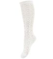 Condor Knee-High Socks - White w. Pointelle