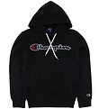 Champion Fashion Hoodie - Black w. Logo