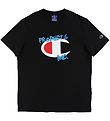 Champion Fashion T-Shirt - Schwarz m. Logo