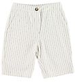 Grunt Shorts - Henna Bermuda - White w. Stripes