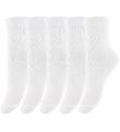 Minymo Socken - 5er-Pack - Weiß