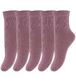 Minymo Chaussettes - 5 Pack - Sombre Orchid