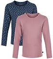 Minymo Blouse - 2 Pack - Mesa Rose/Nouveau Marine