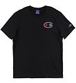 Champion Fashion T-Shirt - Noir av. Logo