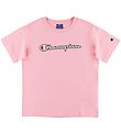 Champion Fashion T-Shirt - Roze m. Logo