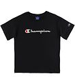 Champion Fashion T-Shirt - Zwart m. Logo