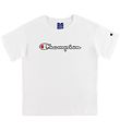 Champion Fashion T-Shirt - Wit m. Logo