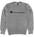 Champion Fashion Sweatshirt - Grijs Gevlekt m. Logo