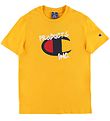 Champion T-shirt - Gul m. Logo