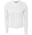 Hound Jumper - Cropped - White w. Pointelle